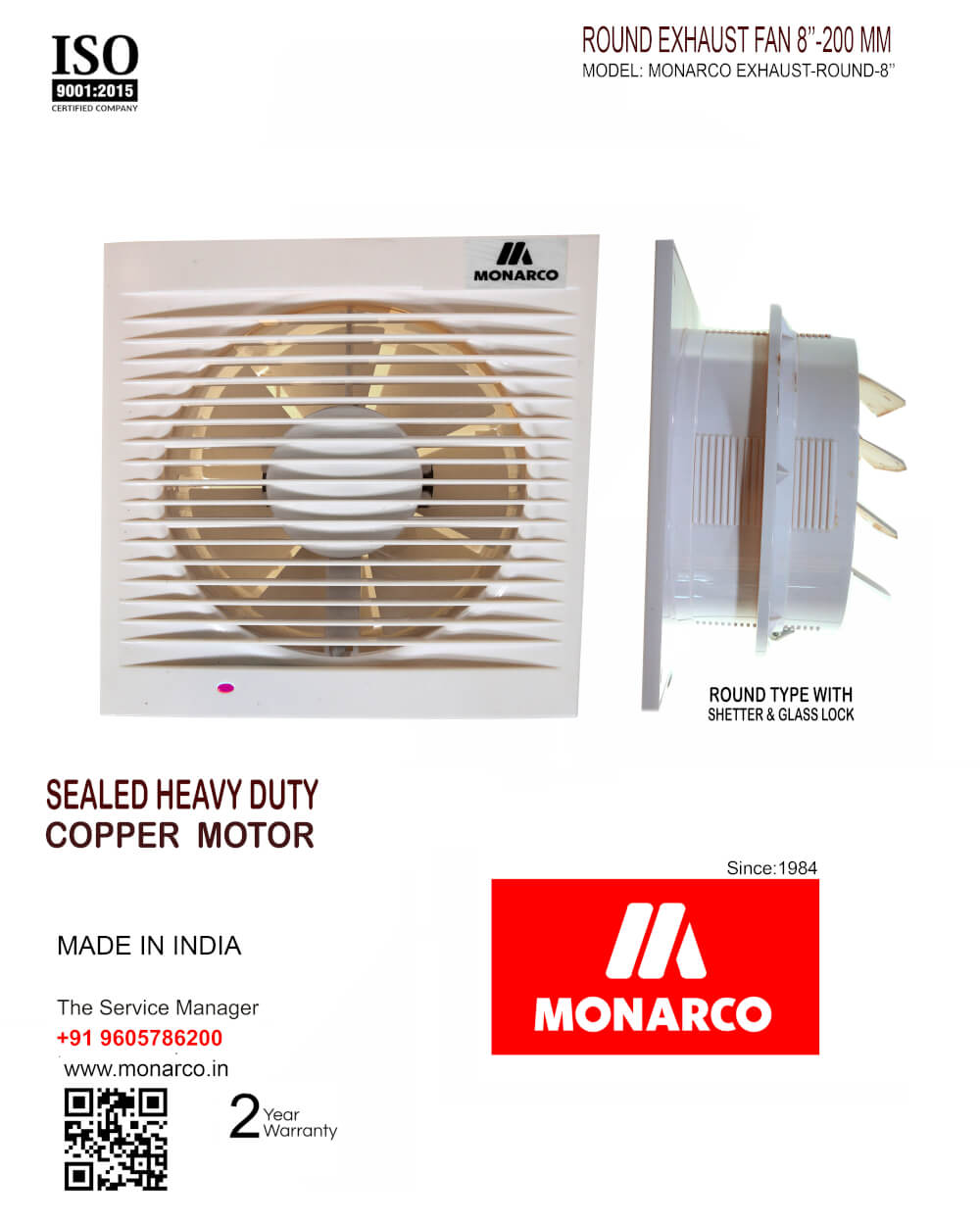 Monarco Round Exhaust