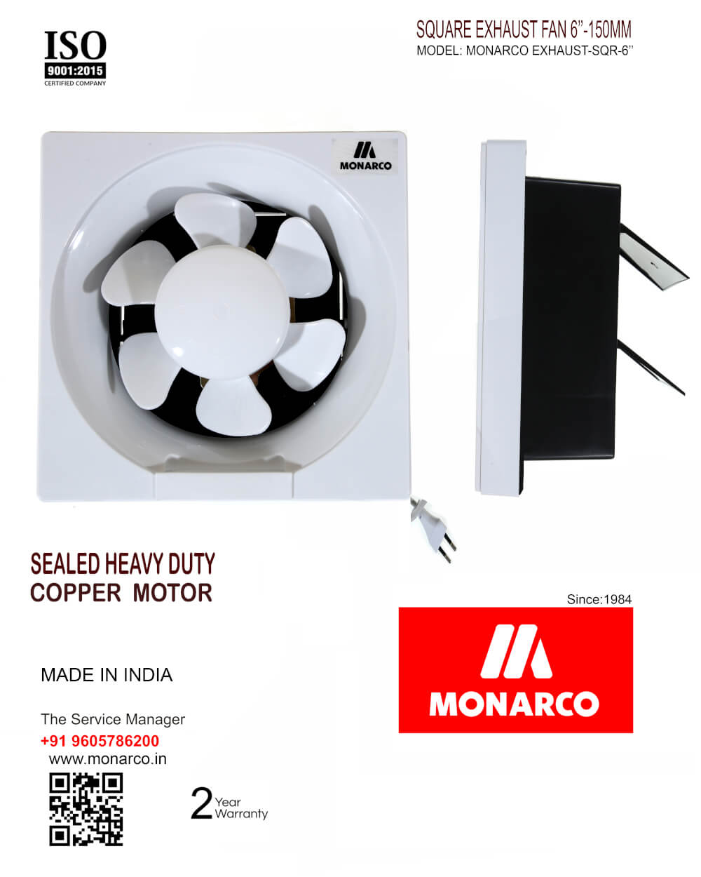 Monarco Box Exhaust Fan